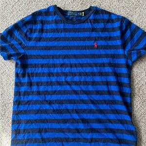Polo by Ralph Lauren Men's Blue Striped Shirt